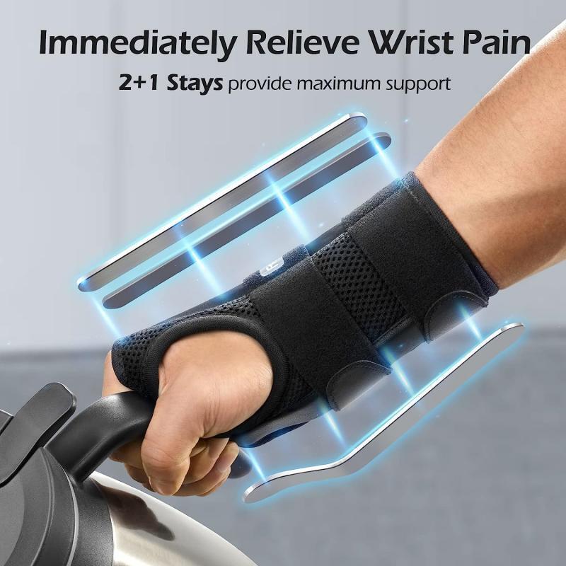 Premium Carpal Tunnel Wrist Brace – Stabilizing Support for Men & Women, Adjustable Hand Support Splint for Sprains, 