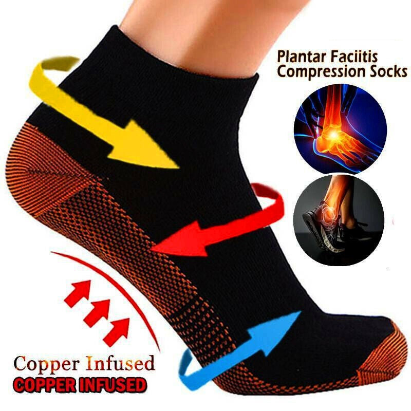 Premium Plantar Fasciitis Compression Socks for Foot Support – Breathable Ankle & Heel Arthritis Relief – Lightweight Arch