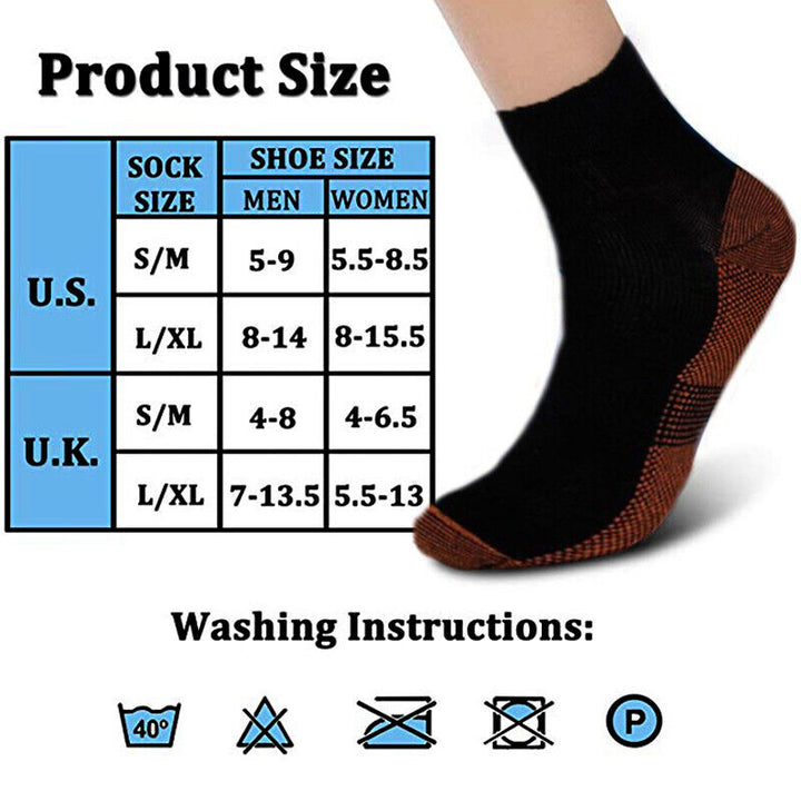 Premium Plantar Fasciitis Compression Socks for Foot Support – Breathable Ankle & Heel Arthritis Relief – Lightweight Arch