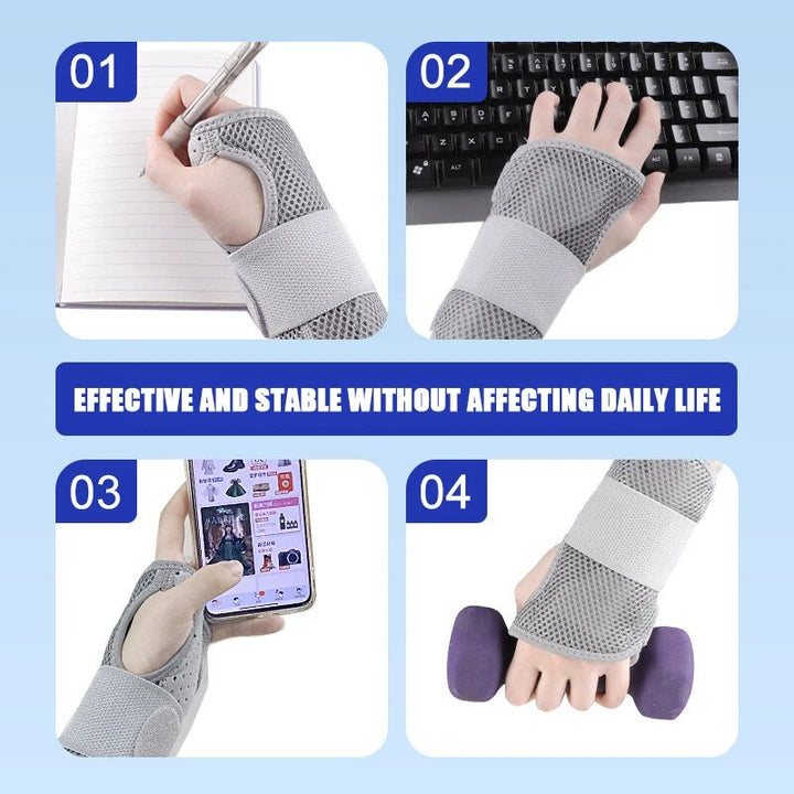 Premium Carpal Tunnel Wrist Brace – Stabilizing Support for Men & Women, Adjustable Hand Support Splint for Sprains, 