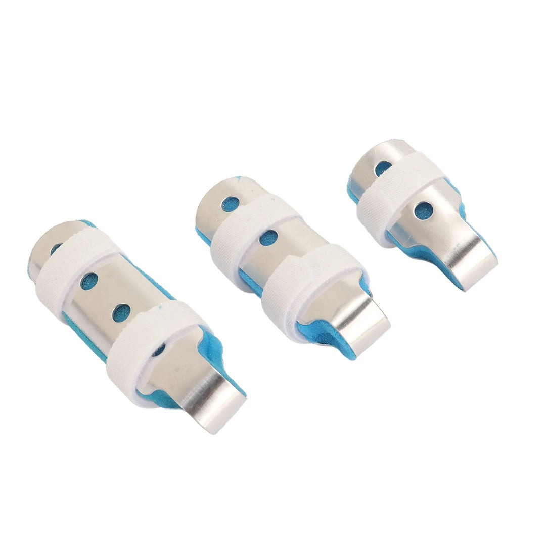 Premium Finger Splints Set for Knuckle Immobilization – 3-Sizes Adjustable Aluminum Alloy Protective Splints for Finger Injuries, Breathable EVA Pads, Comfortable, Easy to Use, Suitable for Adults and Children - StrengthXPhysiotherapy