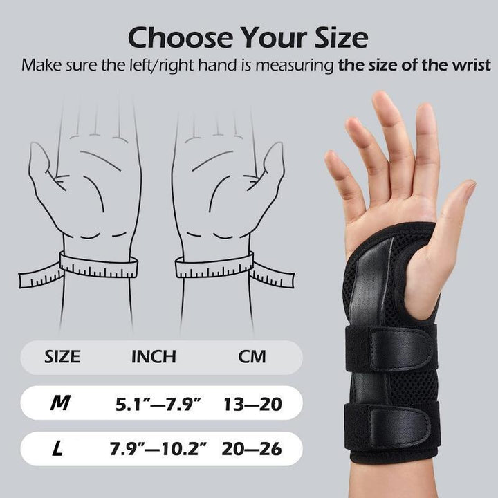 Premium Carpal Tunnel Wrist Brace – Stabilizing Support for Men & Women, Adjustable Hand Support Splint for Sprains, 