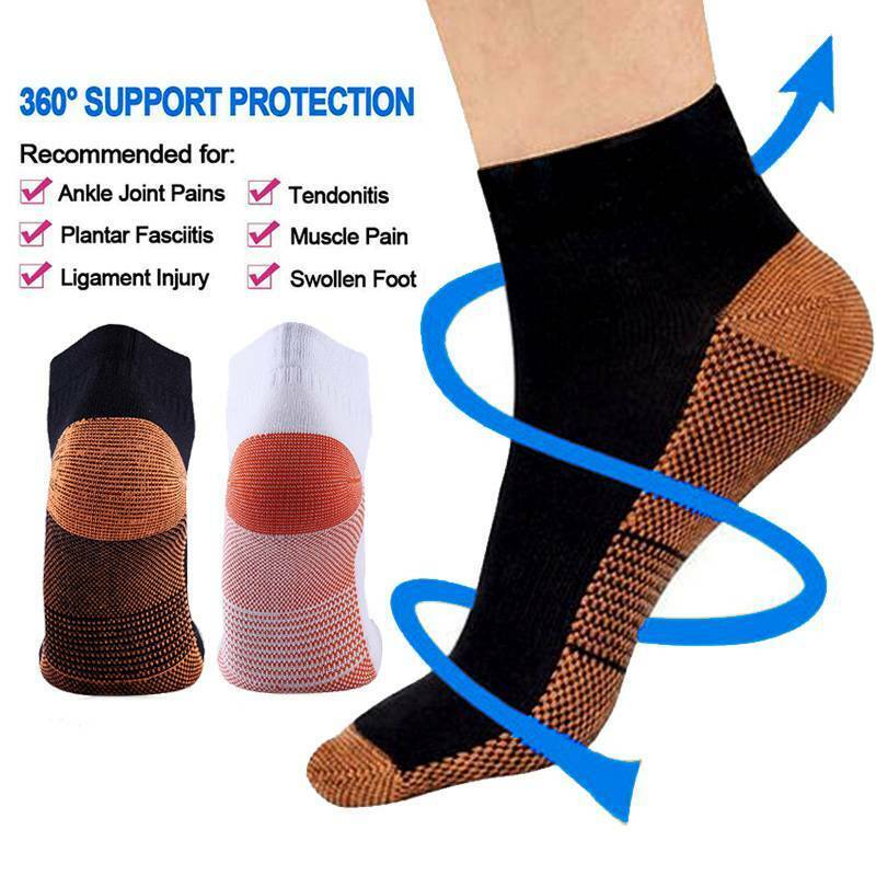 Premium Plantar Fasciitis Compression Socks for Foot Support – Breathable Ankle & Heel Arthritis Relief – Lightweight Arch