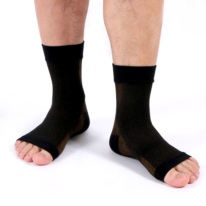Premium Copper Compression Ankle Brace Sock for Men & Women – Pain Relief Support for Plantar Fasciitis, Heel & Foot Pain