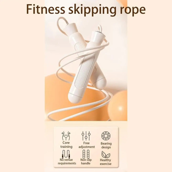Premium Adjustable Jump Rope for Weight Loss & Cardio – Steel Rope with Ball Bearings, Durable PVC, for Men & Women, 280cm Length