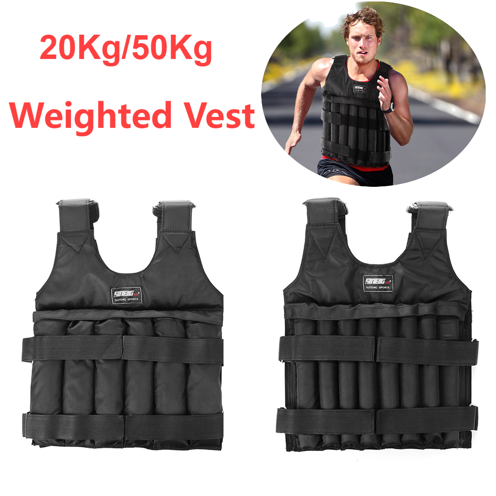 Premium Adjustable Weight Vest for Running, Jogging & Workout – 3kg, 15kg, 35kg Options, Fitness Exercise Jacket with Secure 