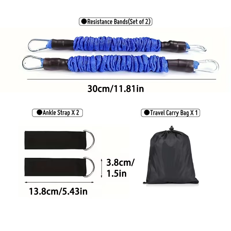 Premium Boxing Resistance Band Set – Leg Strength & Agility Training Strap System for MMA, Muay Thai, Boxing, Basketball & Fitness – Adjustable, High-Quality Resistance Bands for Explosive Power - StrengthXPhysiotherapy