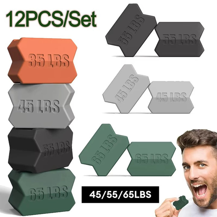 Premium Jawline Exerciser – Silicone Masseter Muscle Trainer for Facial Toner & Chin Lifting – Cheek & Jawline Fitness Equipment for Double Chin, Jawline & Face Shape Improvement - StrengthXPhysiotherapy