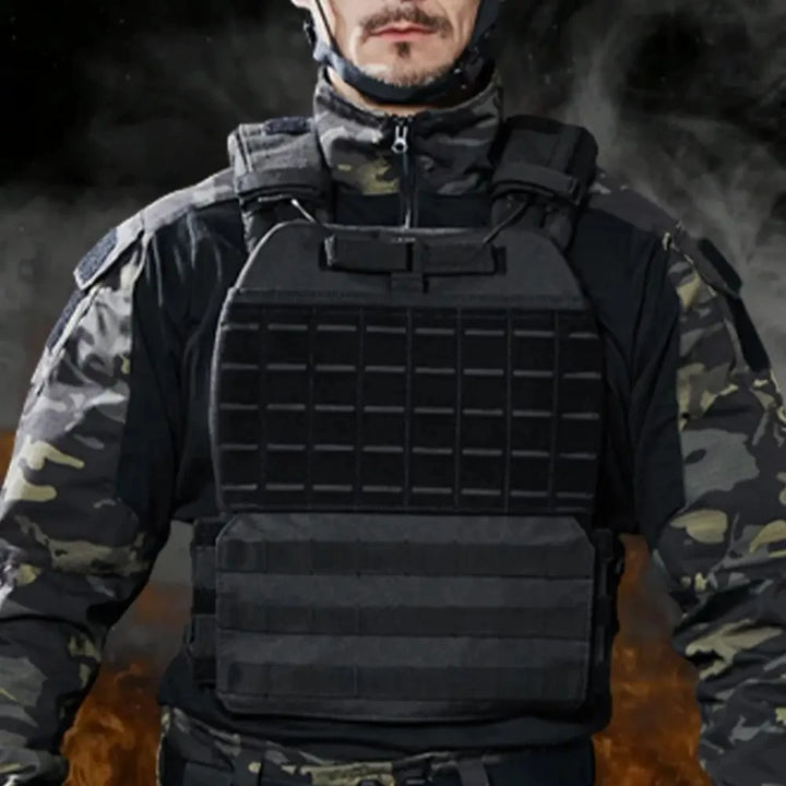 Premium Tactical Hunting Vest for Men – Camouflage Plate Carrier, 900D Outdoor Sports Fitness, Weighted Training Vest,