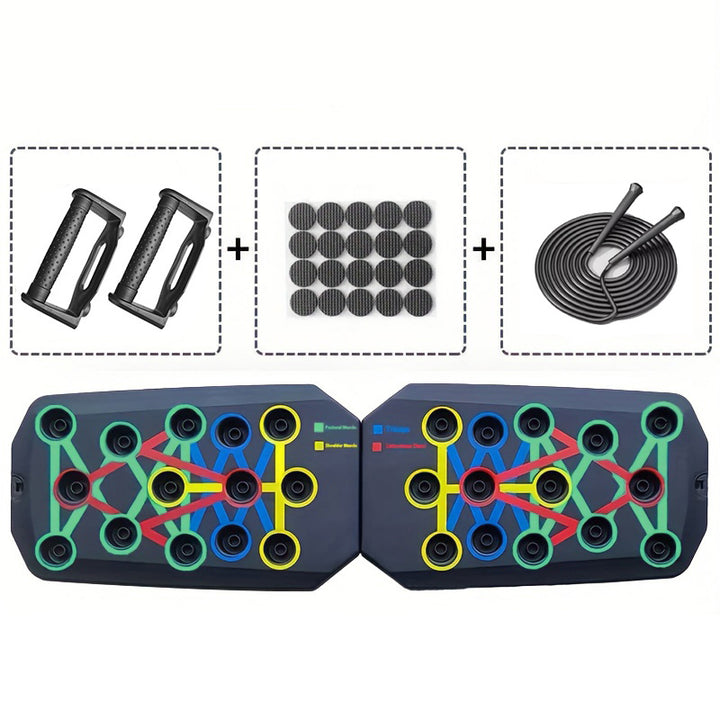 Premium Push-up Board Set – Portable Multifunctional Fitness Equipment for Chest, Abs, Arms & Back Training, Foldable, 