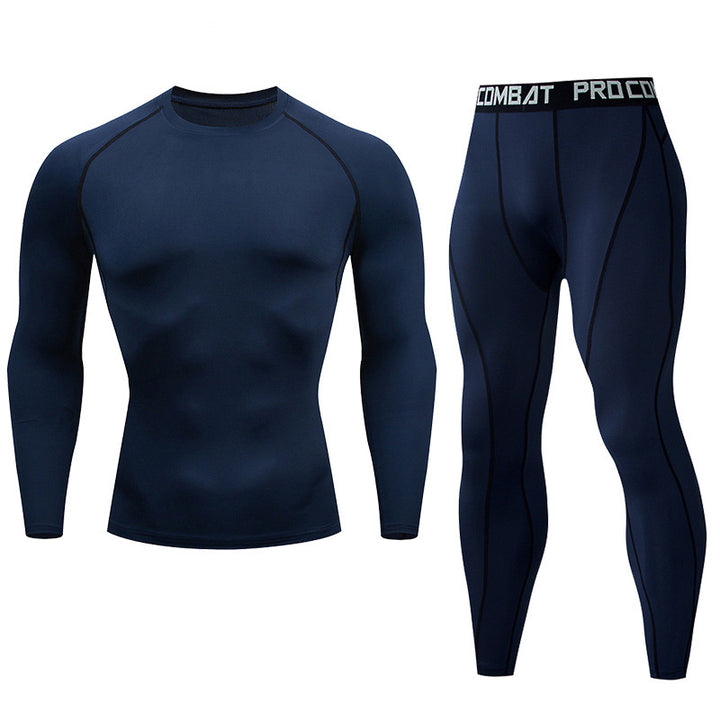 Premium Men’s Compression Sportswear Set – Quick-Dry Gym Suit, Yoga & Fitness Tracksuit, 2-Piece Workout Outfit