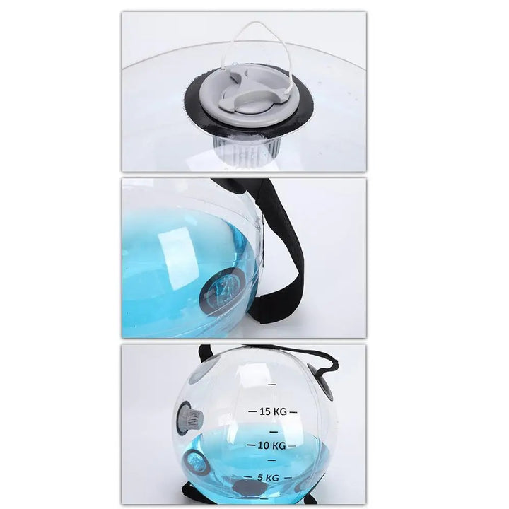 Premium Fitness Aqua Bag – 15KG Water Power Weightlifting Training Bag for Bodybuilding & Crossfit – Durable PVC, Adjustable Weight, Full-Body Workout Accessory - StrengthXPhysiotherapy