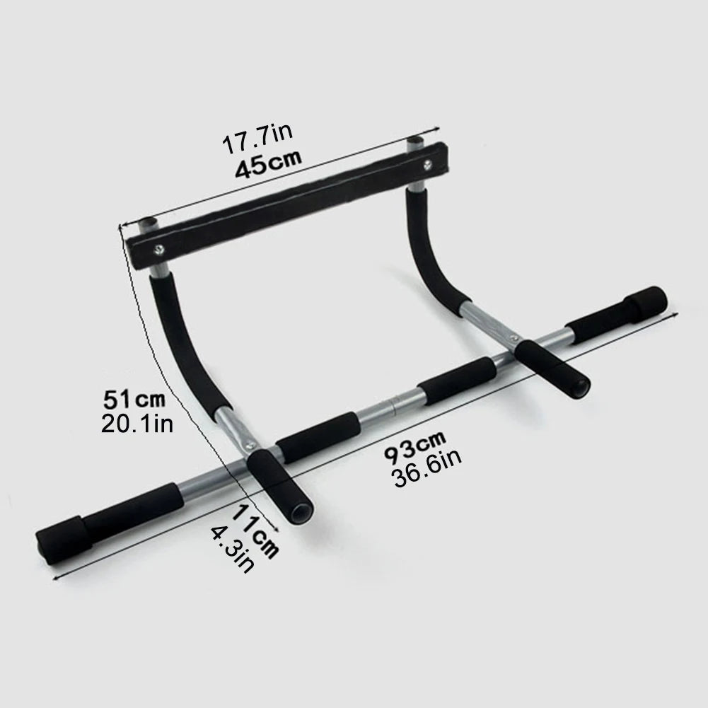 Premium Door Pull-up Bar – No Drilling, Steel Multi-Grip Workout Bar for Home Gym, Chin-up & Strength Training, Padded 