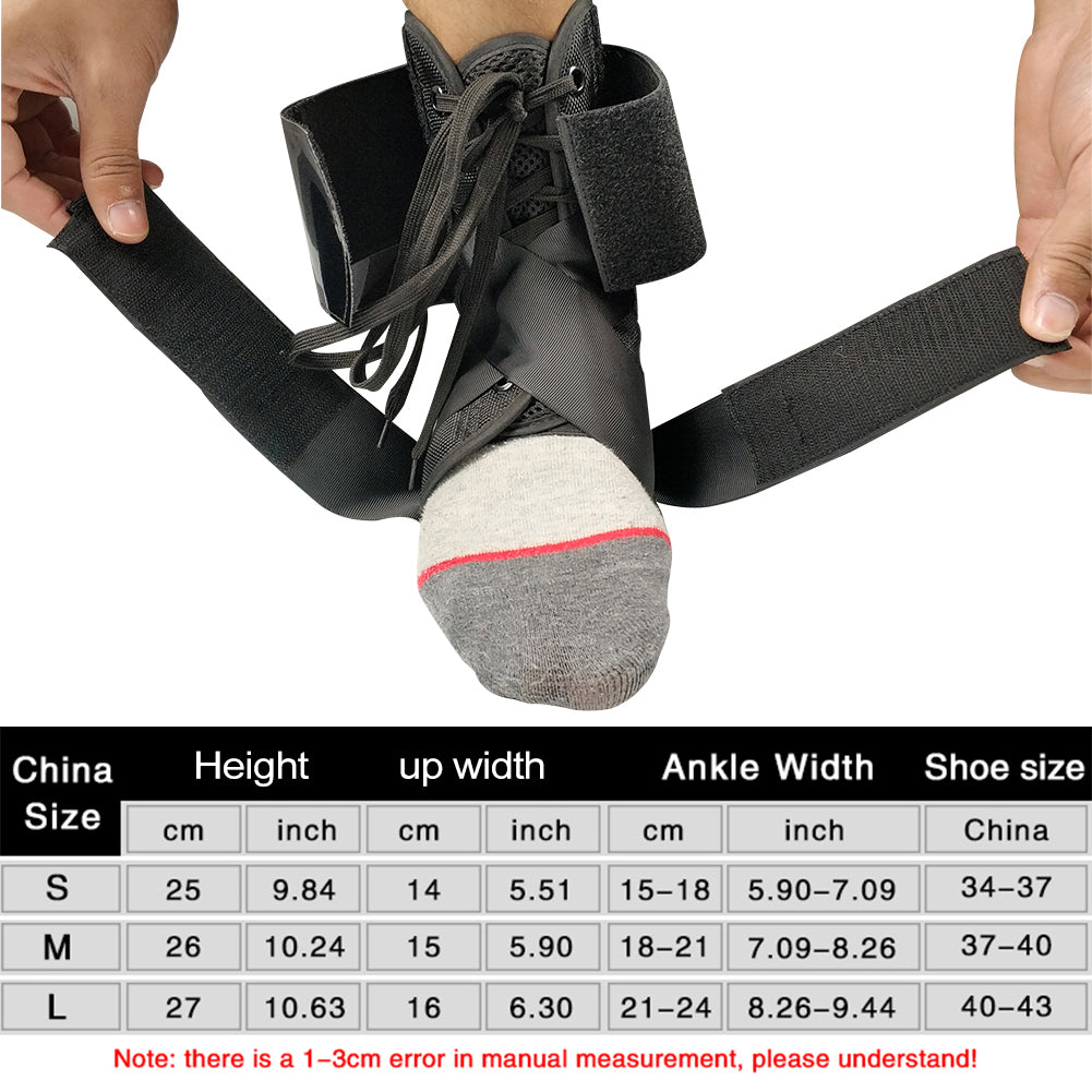 Premium Adjustable Ankle Brace - Compression Support Strap for Pain Relief, Elastic Ankle Guard for Basketball and Sports 