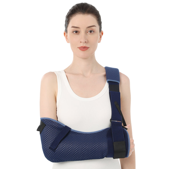 Premium Arm Sling for Adults - Broken Forearm Support, Elbow Sprain & Shoulder Injury Immobilizer, Ventilated & Breathable 