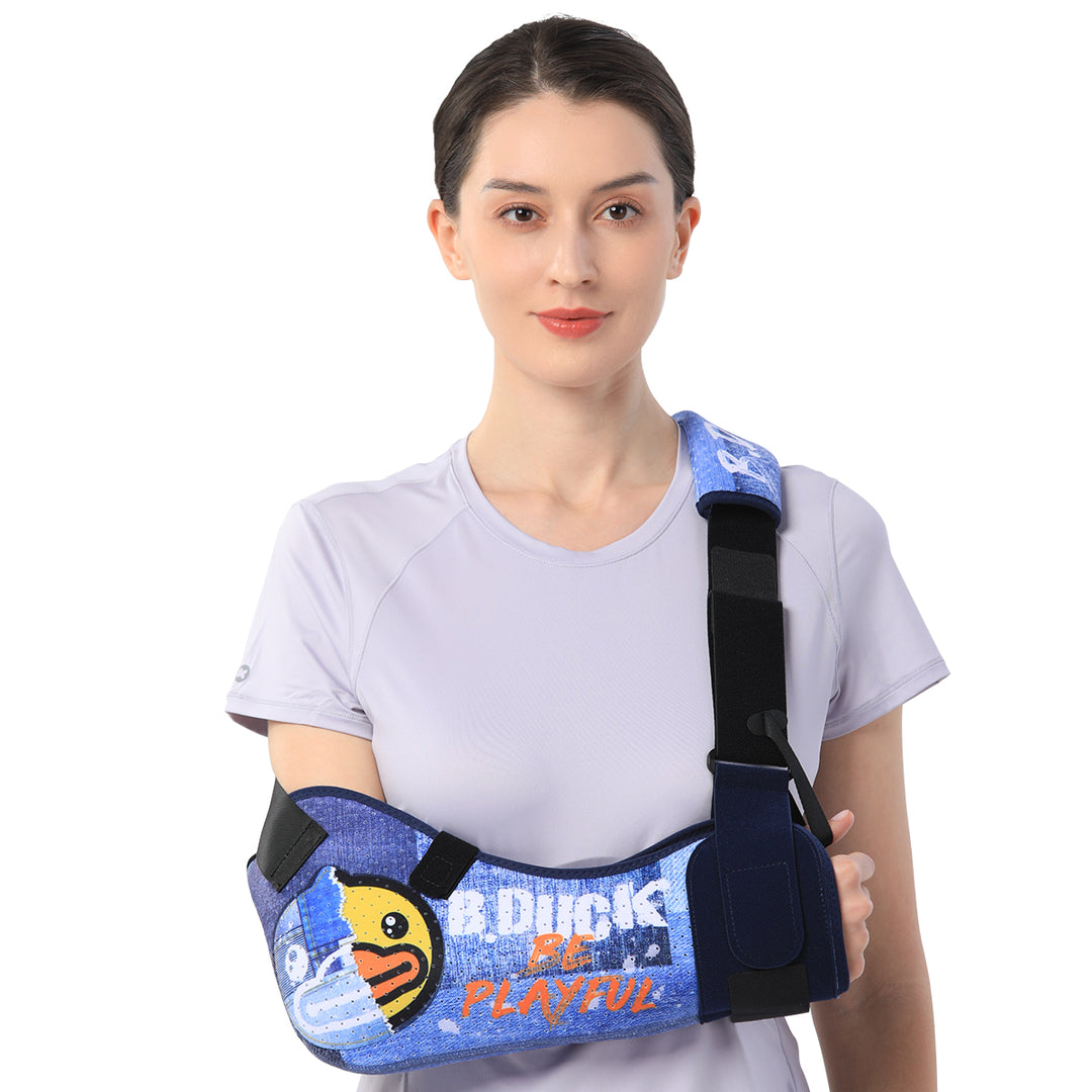 Premium Arm Sling for Adults - Broken Forearm Support, Elbow Sprain & Shoulder Injury Immobilizer, Ventilated & Breathable 