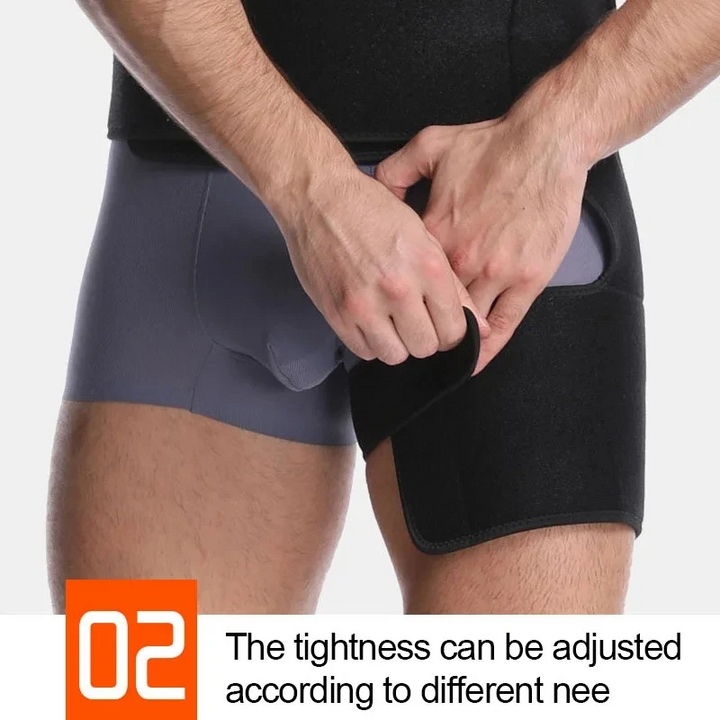 Premium Sciatica Nerve Pain Relief Compression Brace - Adjustable Groin & Thigh Support, Neoprene Warmth for Arthritis, Injur