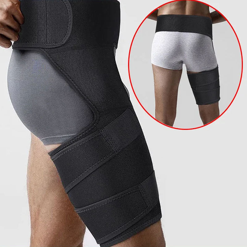 Premium Sciatica Nerve Pain Relief Compression Brace - Adjustable Groin & Thigh Support, Neoprene Warmth for Arthritis, Injur