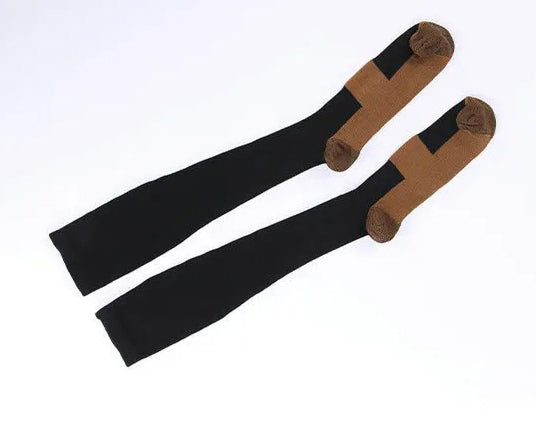 Premium Compression Socks for Men & Women – Copper-Infused Anti-Fatigue Pain Relief – Varicose Vein & Knee High Support – Nylon Stockings for Comfort and Circulation - StrengthXPhysiotherapy