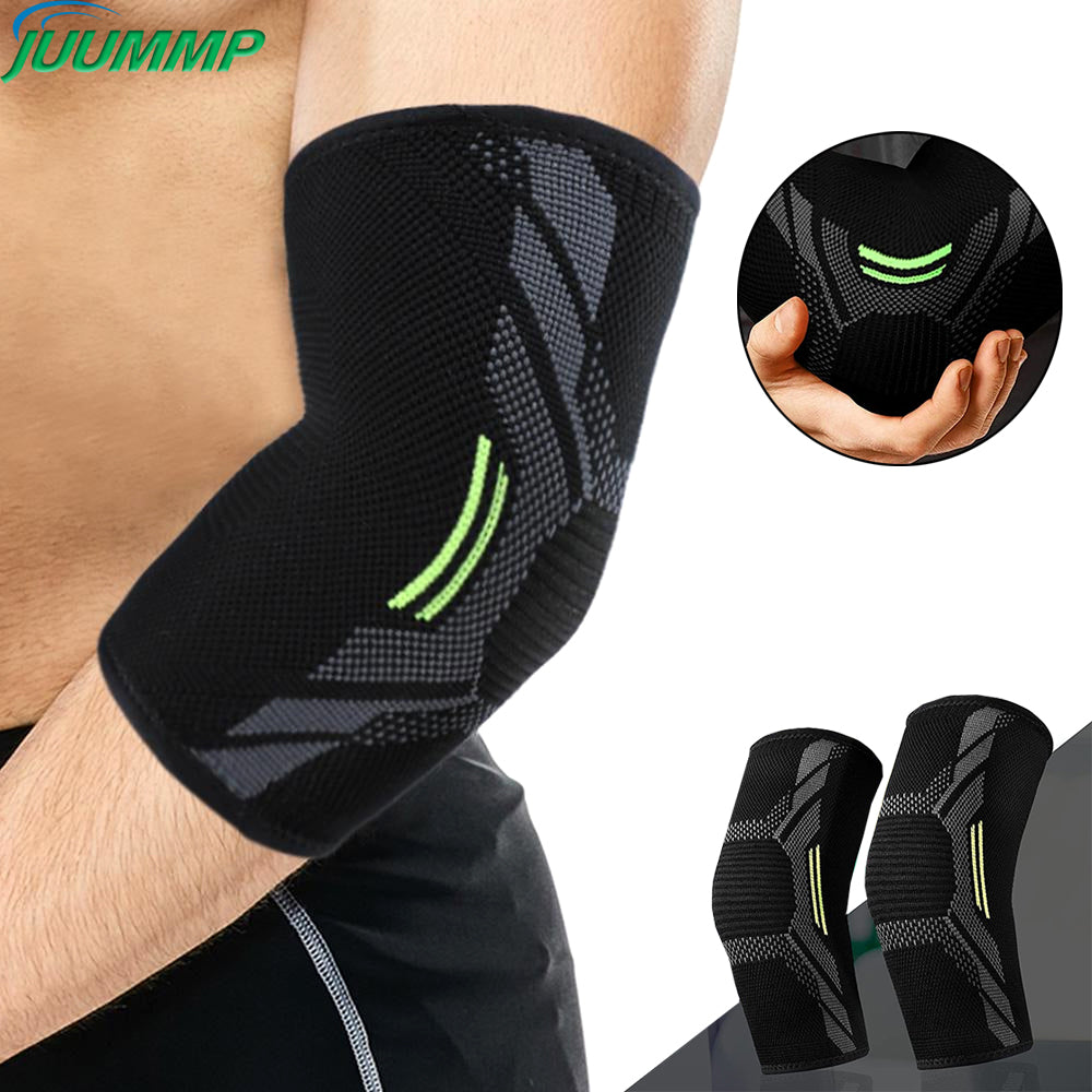 Premium Elbow Support Brace for Sports, Tennis, Golf & Basketball - Elastic Compression Sleeve, Anti-Slip Design for Elbow 