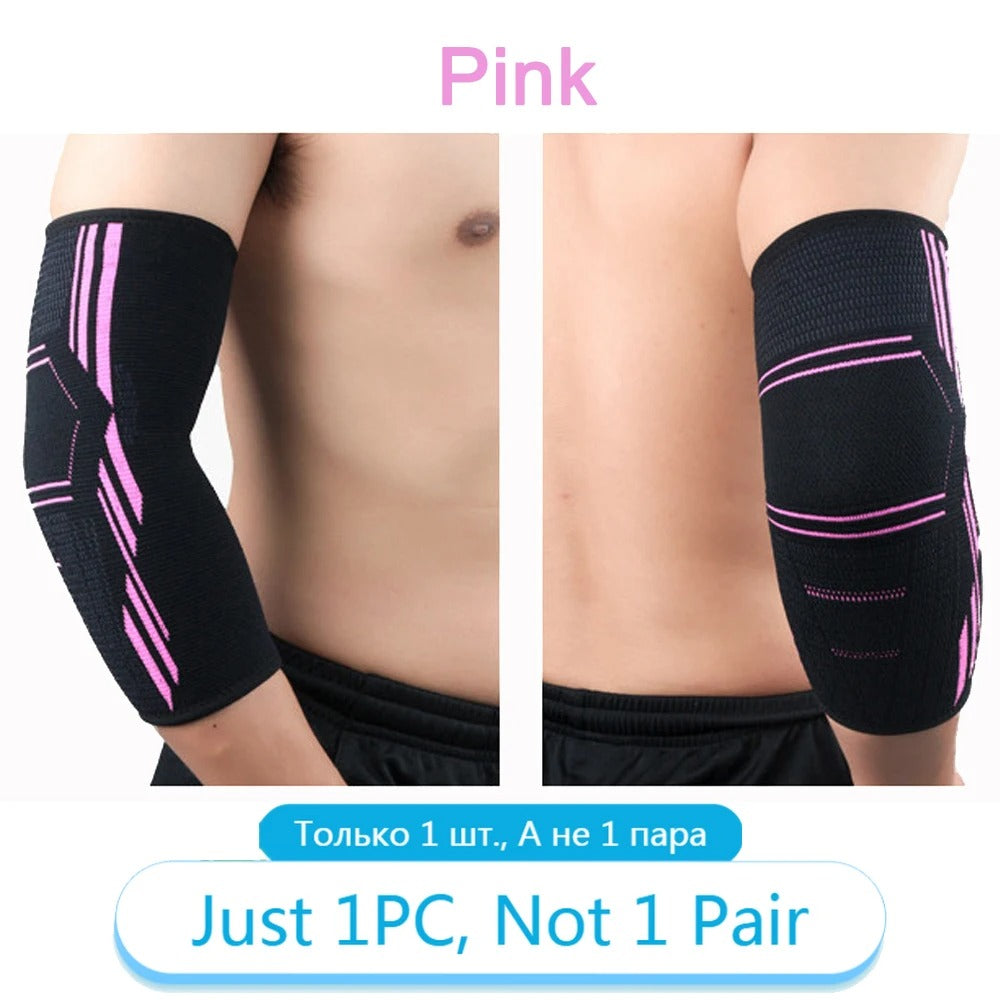 Premium Elbow Support Brace for Sports, Tennis, Golf & Basketball - Elastic Compression Sleeve, Anti-Slip Design for Elbow Pain Relief, Arthritis & Tendonitis Protection, Unisex, 1PC - StrengthXPhysiotherapy