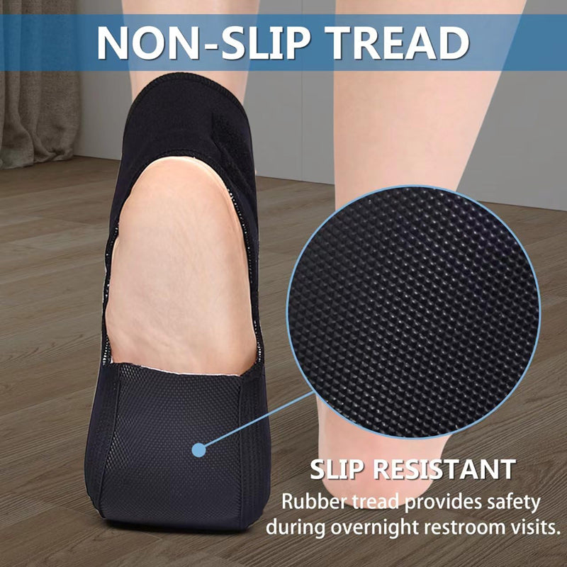 Premium Plantaar Fasciitis Night Splint Sock - Soft Foot Drop Brace for Pain Relief, Adjustable Stretcher for Achilles 