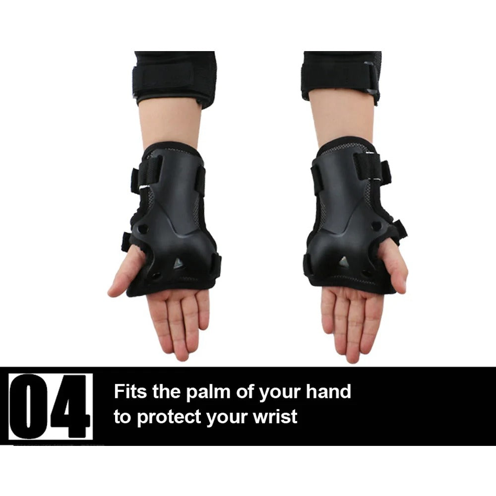 Premium Protective Gear Set for Kids & Adults – Elbow, Knee, Wrist Pads for Skateboarding, Roller Skating, BMX, Cycling, & Outdoor Sports – Adjustable, Breathable, Shockproof Safety Pads - StrengthXPhysiotherapy