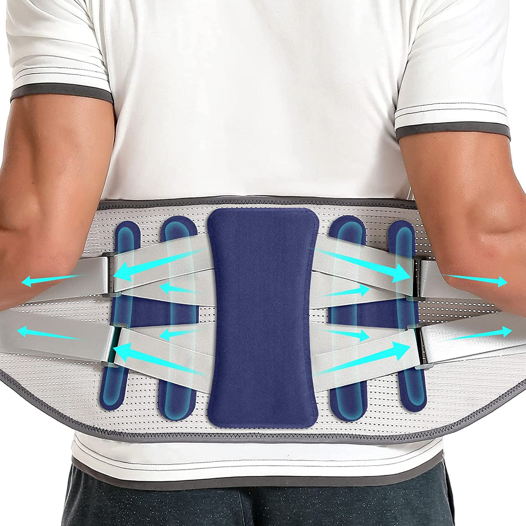 Premium Lower Back Brace for Lumbar Support, Ergonomic Sports Belts for Herniated Discs & Sciatica Relief for Men & Women