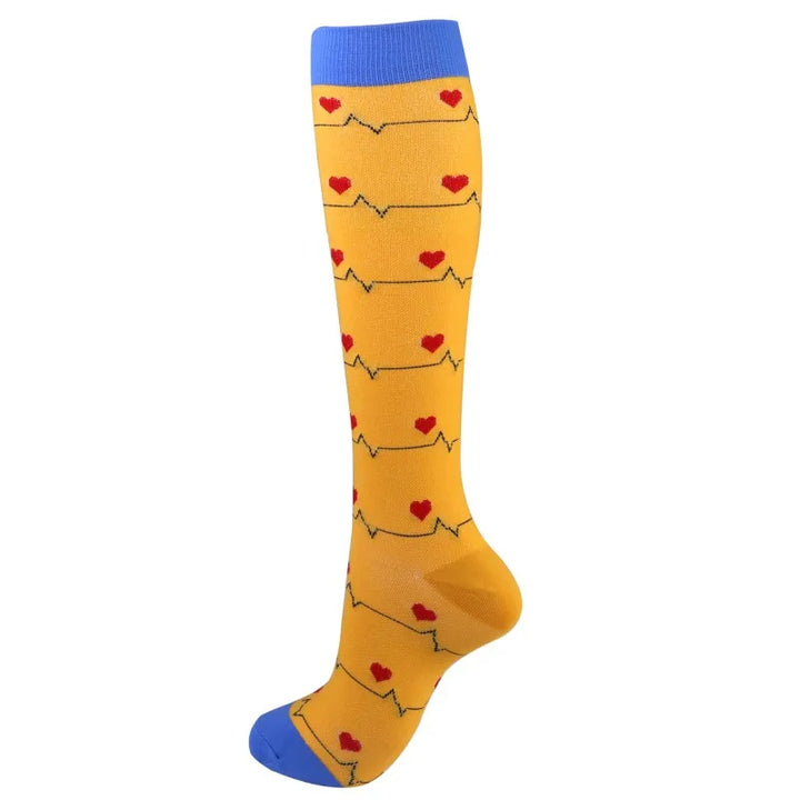 Premium Cycling Compression Socks for Men & Women – Prevent Varicose Veins, Edema & Diabetes – Knee Support for Running,