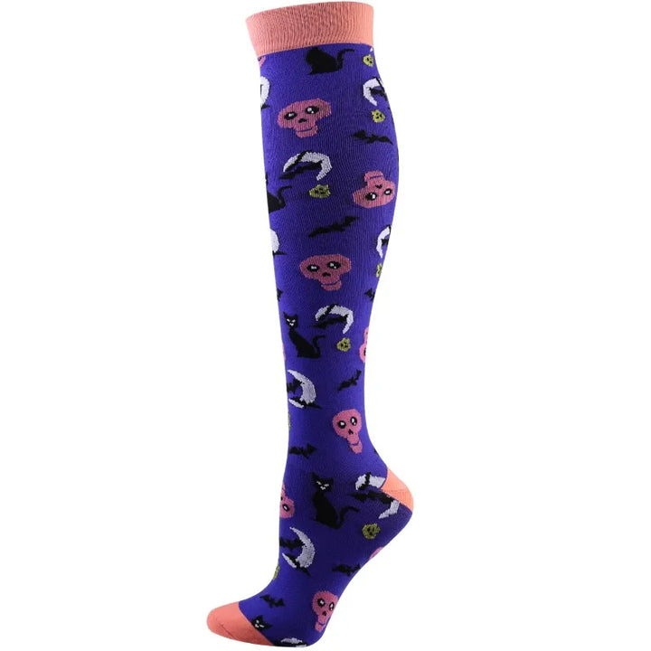 Premium Cycling Compression Socks for Men & Women – Prevent Varicose Veins, Edema & Diabetes – Knee Support for Running,