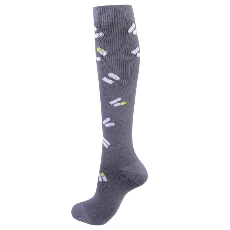 Premium Cycling Compression Socks for Men & Women – Prevent Varicose Veins, Edema & Diabetes – Knee Support for Running,