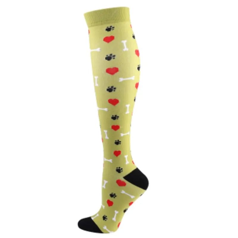 Premium Cycling Compression Socks for Men & Women – Prevent Varicose Veins, Edema & Diabetes – Knee Support for Running,