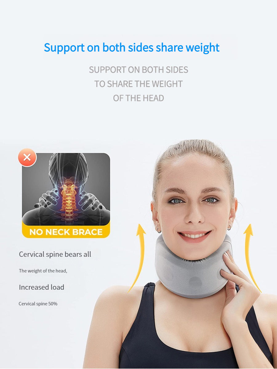 Premium Adjustable Neck Brace Foam Cervical Collar for Pain Relief, Comfortable Support for Home Use and Sleeping, Various 