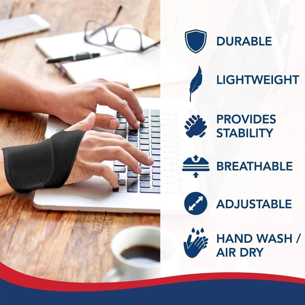 High-Quality Unisex Wrist Brace Support for Carpal Tunnel, Sprain, Strain Pain Relief – Adjustable Compression Wrap for Gym,