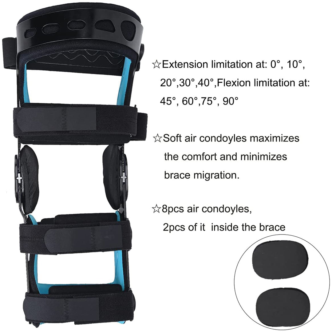 Premium Adjustable Knee Brace for ACL, Meniscus & Ligament Injuries | ROM Hinged Orthopedic Support for Men & Women | Optimal Stability & Comfort - StrengthXPhysiotherapy