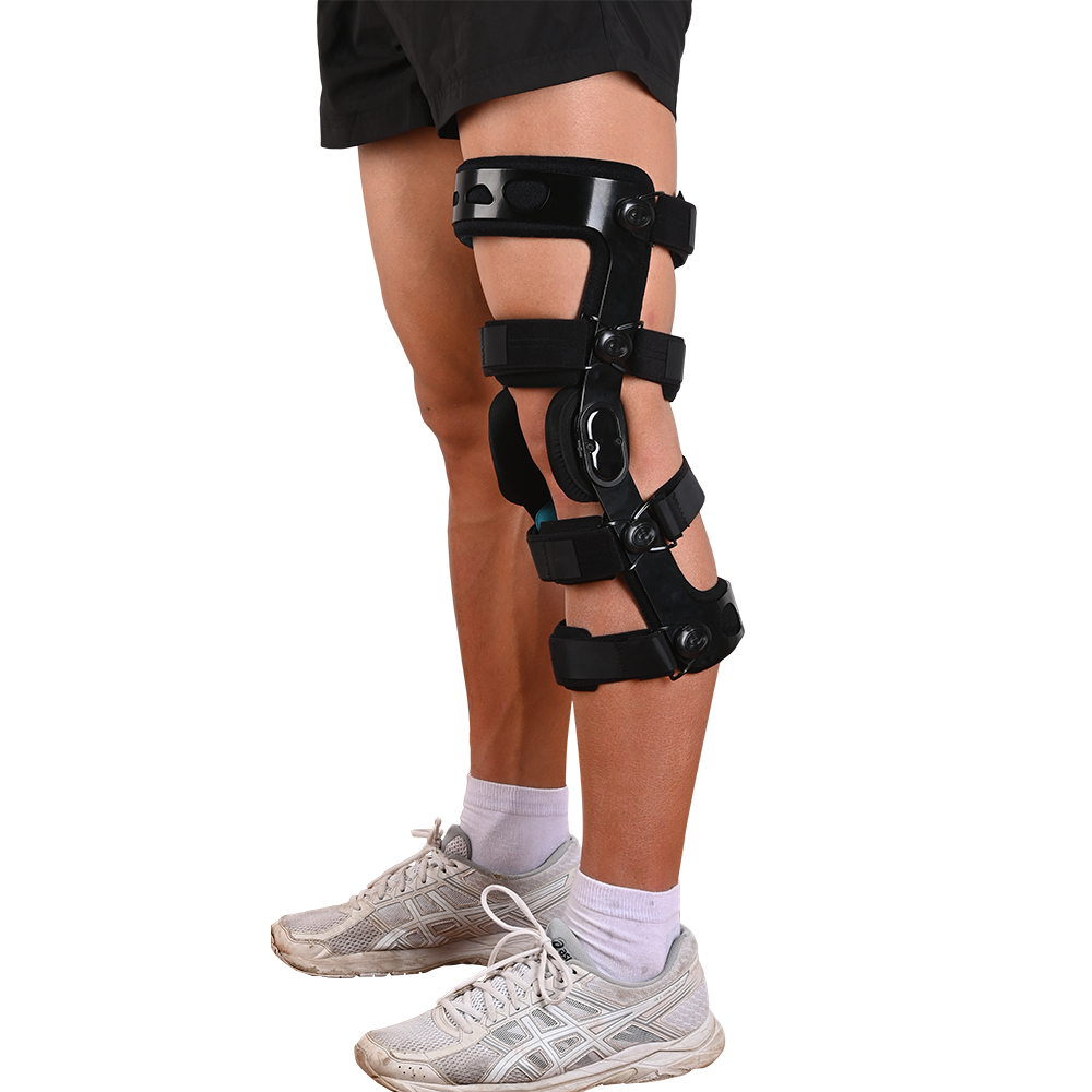 Premium Adjustable Knee Brace for ACL, Meniscus & Ligament Injuries | ROM Hinged Orthopedic Support for Men & Women | Optimal Stability & Comfort - StrengthXPhysiotherapy