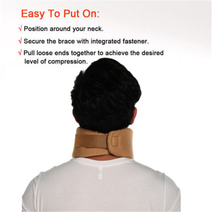Premium Adjustable Neck Brace for Pain Relief - Soft Cervical Collar for Sleeping, Travel, and Posture Support | Ergonomic  