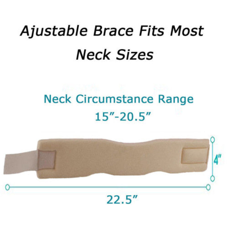 Premium Adjustable Neck Brace for Pain Relief - Soft Cervical Collar for Sleeping, Travel, and Posture Support | Ergonomic  