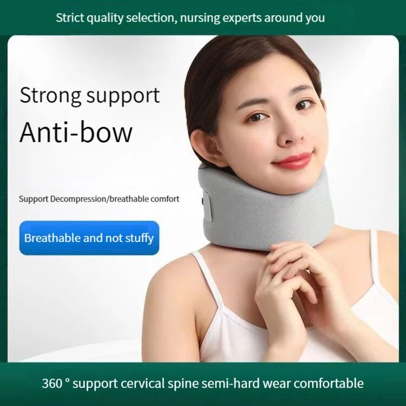 Premium Adjustable Neck Brace for Pain Relief - Soft Cervical Collar for Sleeping, Travel, and Posture Support | Ergonomic  