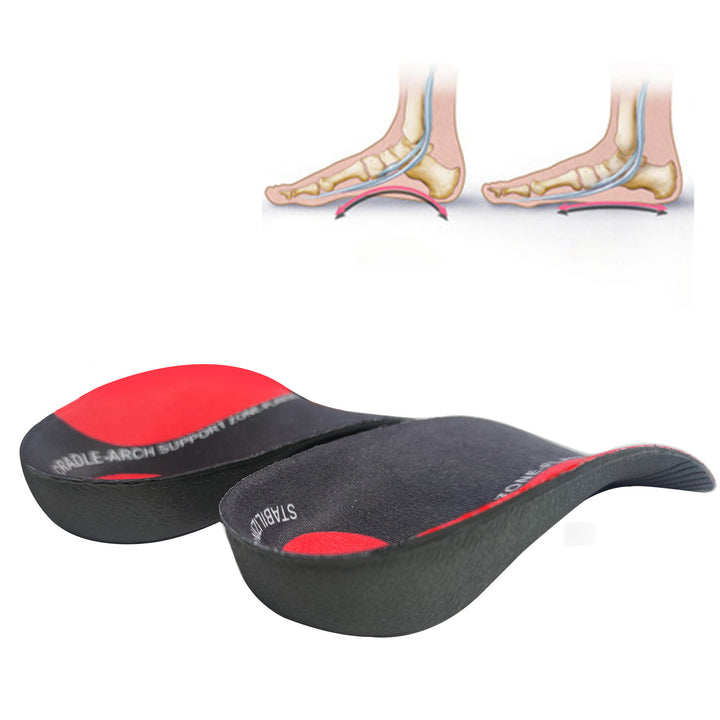 Premium Arch Support Insoles for Severe Flat Feet | Orthotic Inserts for Heel Pain, Plantar Fasciitis Relief | Unisex Shoe 