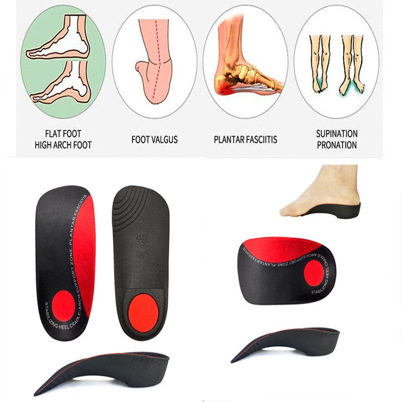 Premium Arch Support Insoles for Severe Flat Feet | Orthotic Inserts for Heel Pain, Plantar Fasciitis Relief | Unisex Shoe 
