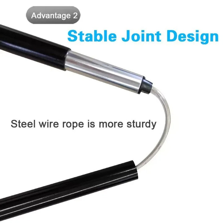 Premium Ultralight Folding Trekking Pole – Adjustable Telescopic Walking Stick, Aviation-Grade Aluminum Alloy, EVA Anti-Slip Handle, Portable for Hiking, Camping, and Outdoor Adventures - StrengthXPhysiotherapy