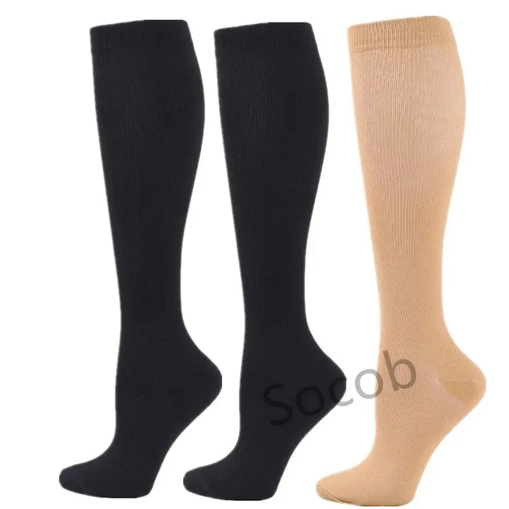 Premium Compression Socks for Men & Women – Elastic Sports, Running, Hiking, Pregnancy & Flight Socks for Varicose Veins, Swollen Legs, Marathon Support - StrengthXPhysiotherapy