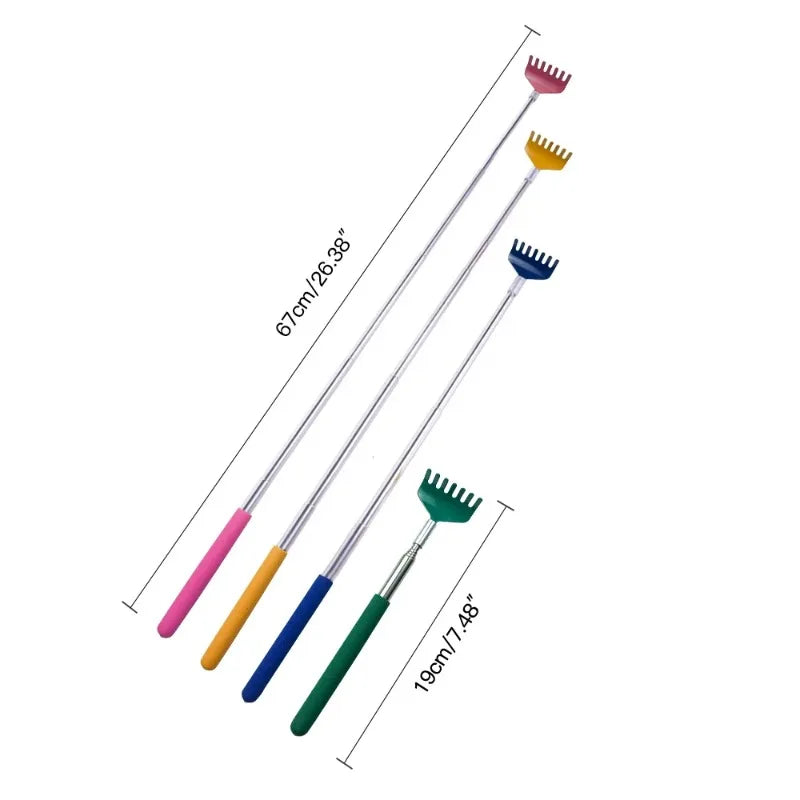Premium Back Extendable Scratcher - Telescopic Body Massage Claw for Muscle Relaxation, Anti-Itch Relief, and Retractable 