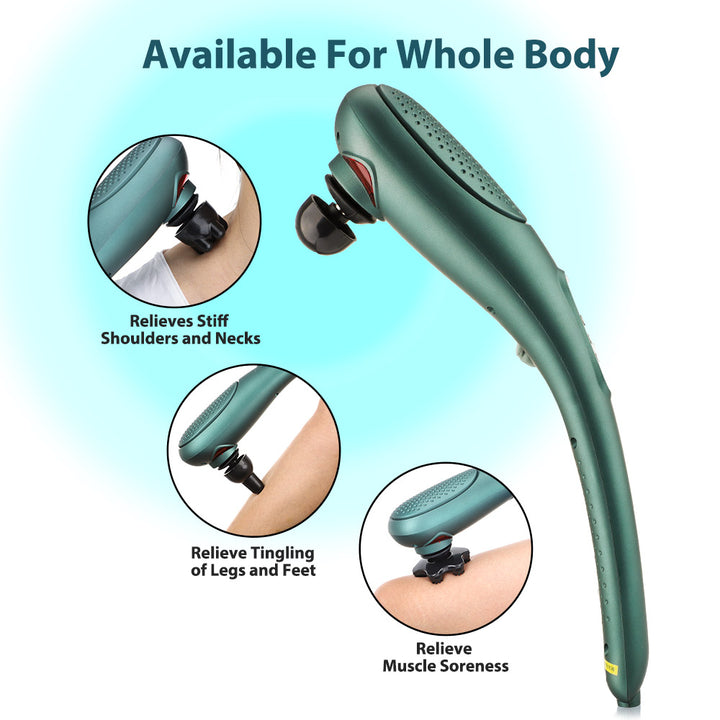 Premium Electric Massage Hammer Stick - Wireless Handheld Heating Vibration Instrument for Cervical Vertebra, Waist, and Back
