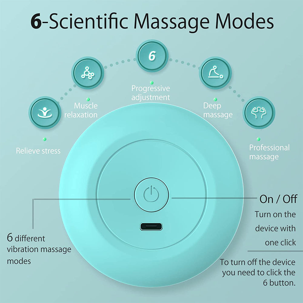 Premium Electric Handheld Massager - 6 Powerful Modes, Portable Mini Back Massager for Muscle Relief, Shoulder & Leg Tension,