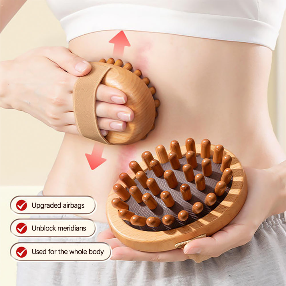 Premium Handheld Massage Brush for Body Shaping, Anti-Cellulite, Skin Care, and Exfoliation Tool - Durable Soft Head for 