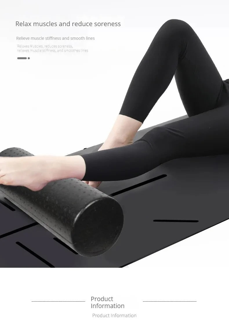 Premium High-Density Foam Roller for Back Stretching, Yoga, Pilates & Muscle Recovery, Firm Full-Body Athletic Massage Tool for Post-Workout Flexibility, Deep Tissue Therapy, 36x6 inch - StrengthXPhysiotherapy