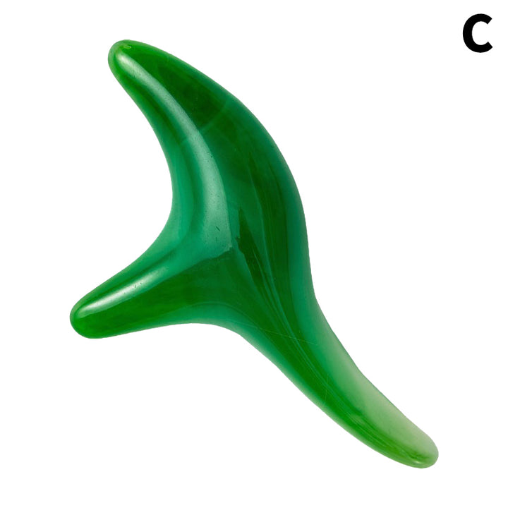 Premium Amber Resin Gua Sha Scraping Tool for Foot Massage and Relaxation, Antibacterial Beeswax Material, Ergonomic Handle,