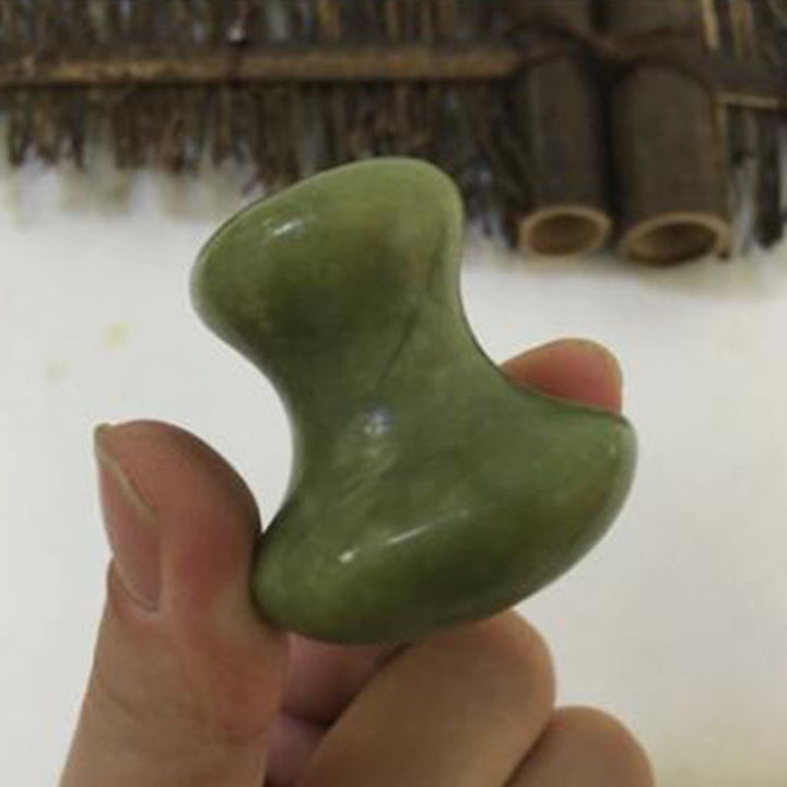 Premium Natural Jade Gua Sha Scraper Board for Face Massage, Acupoint Meridian Relaxation, Skin Lifting and Eye Care SPA Tool